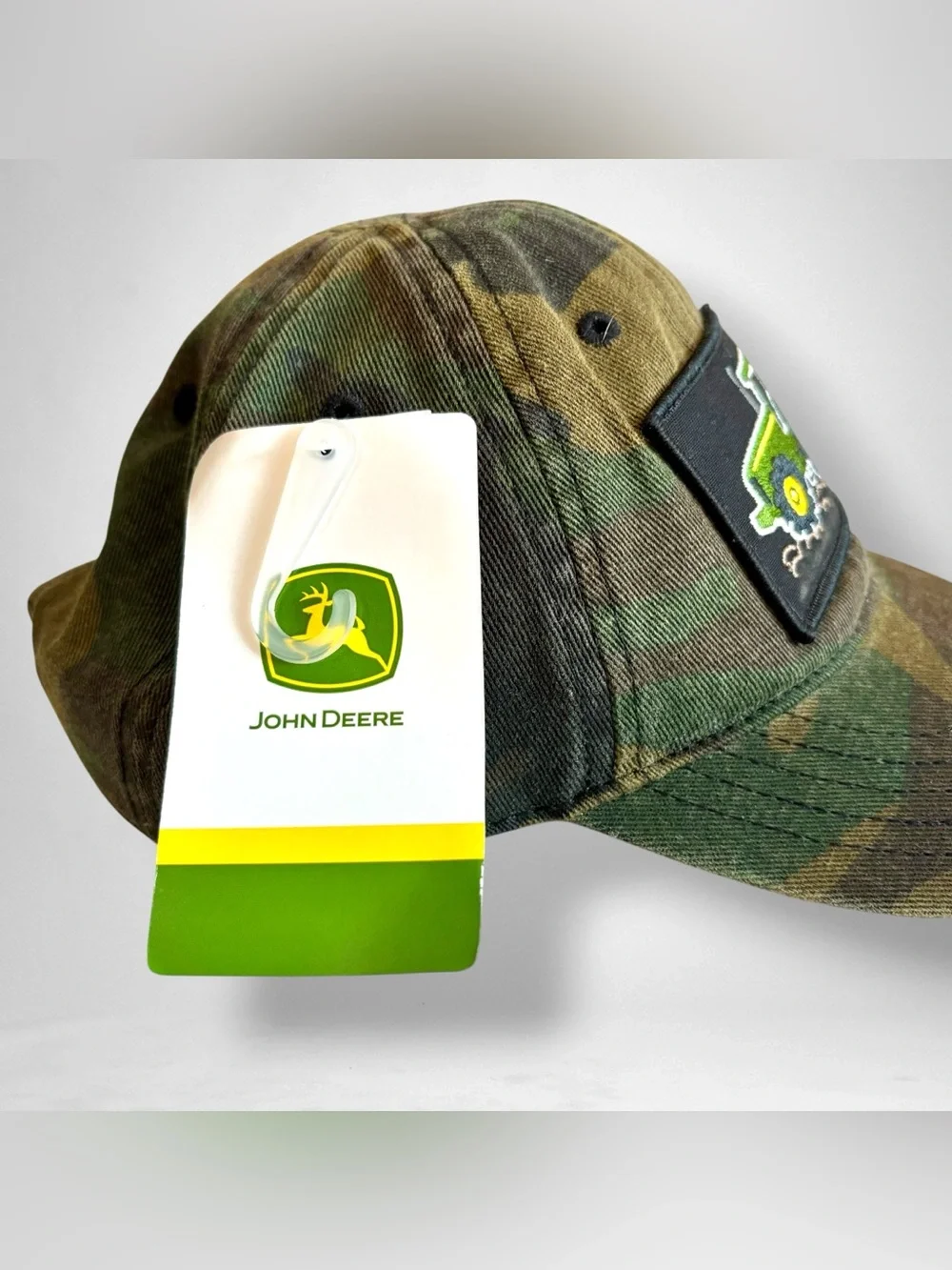 John Deere Kids Camo Tractor Patch Hat/Cap Adjustable